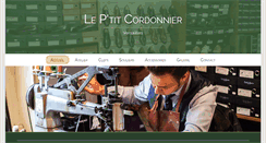 Desktop Screenshot of leptitcordonnier.com