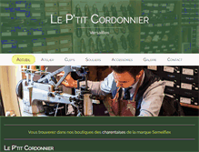 Tablet Screenshot of leptitcordonnier.com